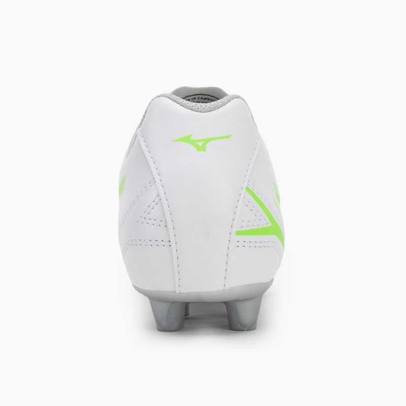 Кросівки футбольні дитячі Mizuno Monarcida Neo III Select Jr Md white/neon green 6