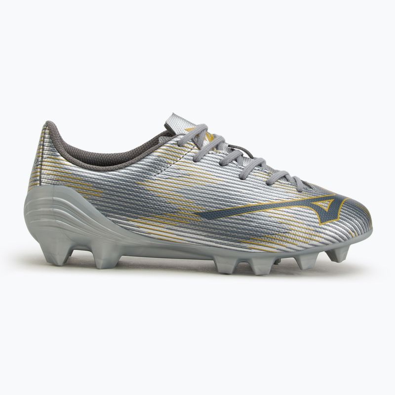Кросівки футбольні дитячі Mizuno α II Select Jr Md galaxy silver/8605 c/gold 2