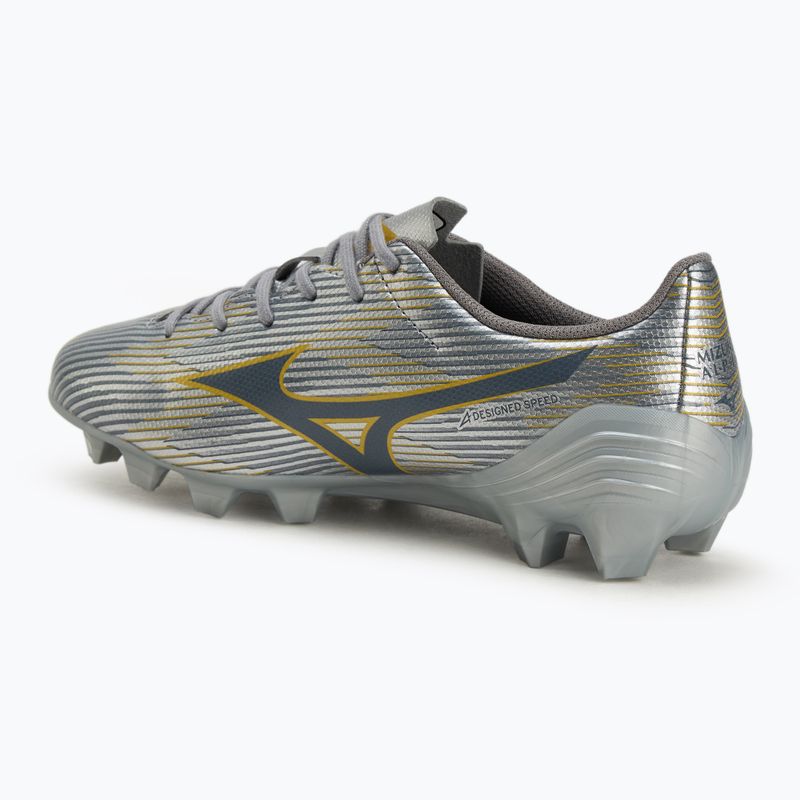 Кросівки футбольні дитячі Mizuno α II Select Jr Md galaxy silver/8605 c/gold 3