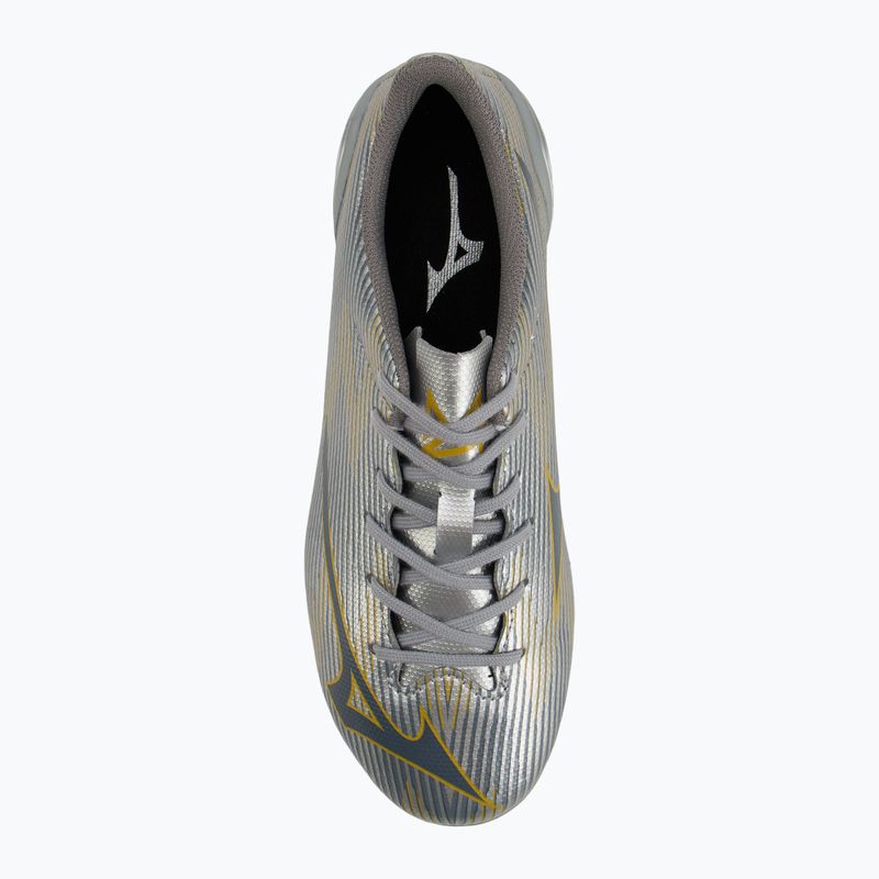 Кросівки футбольні дитячі Mizuno α II Select Jr Md galaxy silver/8605 c/gold 5