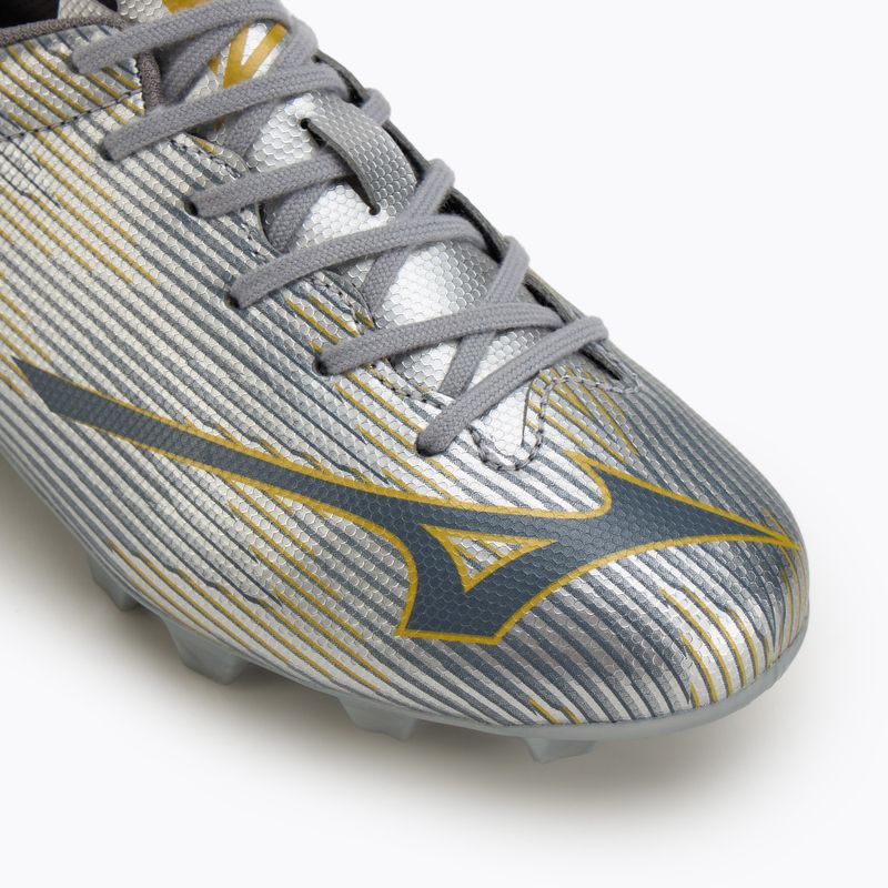 Кросівки футбольні дитячі Mizuno α II Select Jr Md galaxy silver/8605 c/gold 7