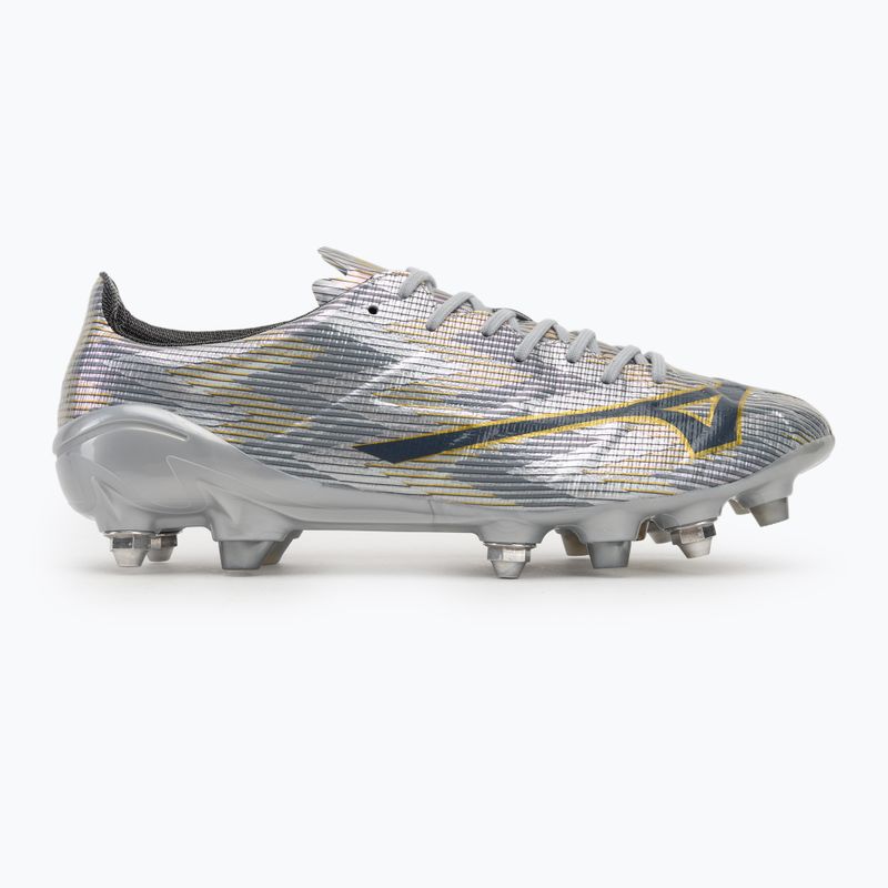 Кросівки футбольні чоловічі Mizuno α II Japan Mix galaxy silver/8605 c/gold 2