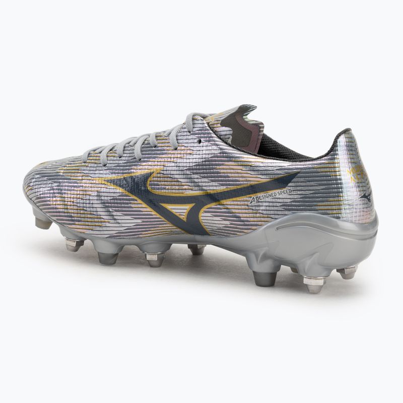 Кросівки футбольні чоловічі Mizuno α II Japan Mix galaxy silver/8605 c/gold 3