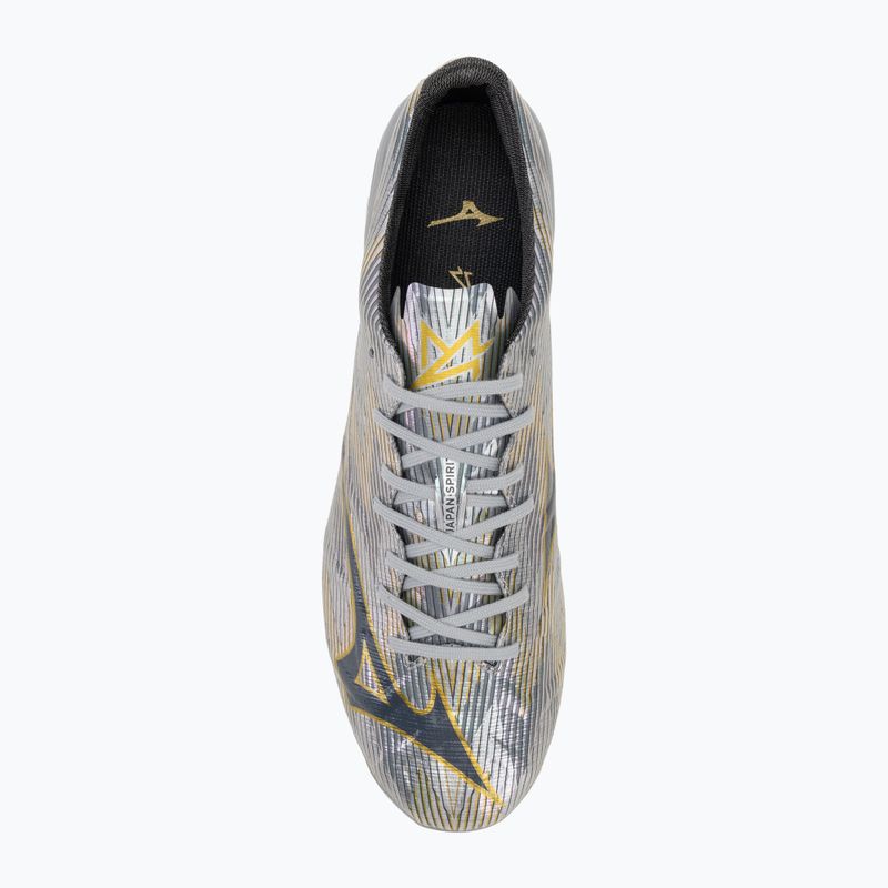 Кросівки футбольні чоловічі Mizuno α II Japan Mix galaxy silver/8605 c/gold 5