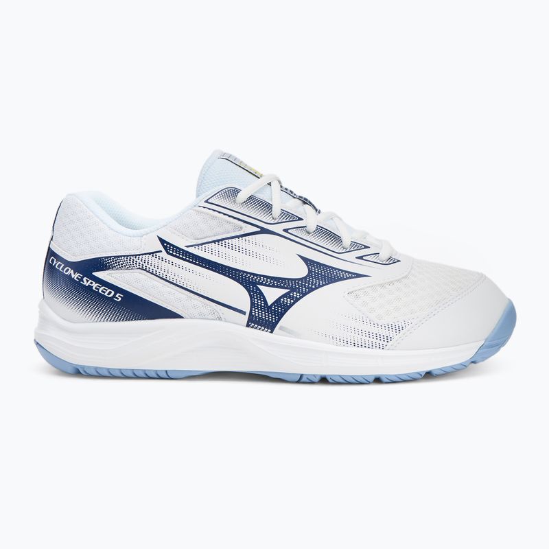 Кросівки волейбольні Mizuno Cyclone Speed 5 white/bellwether blue/bel air blue 2