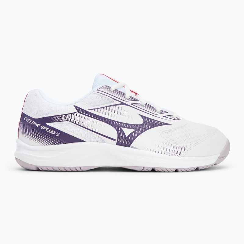 Кросівки волейбольні Mizuno Cyclone Speed 5 white/violet indigo/camellia rose 2