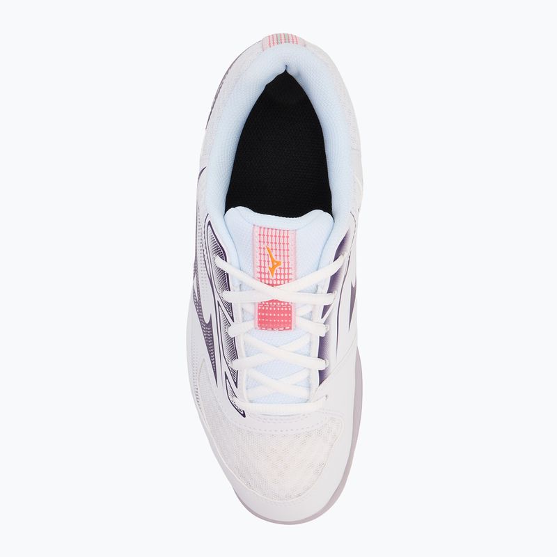 Кросівки волейбольні Mizuno Cyclone Speed 5 white/violet indigo/camellia rose 5