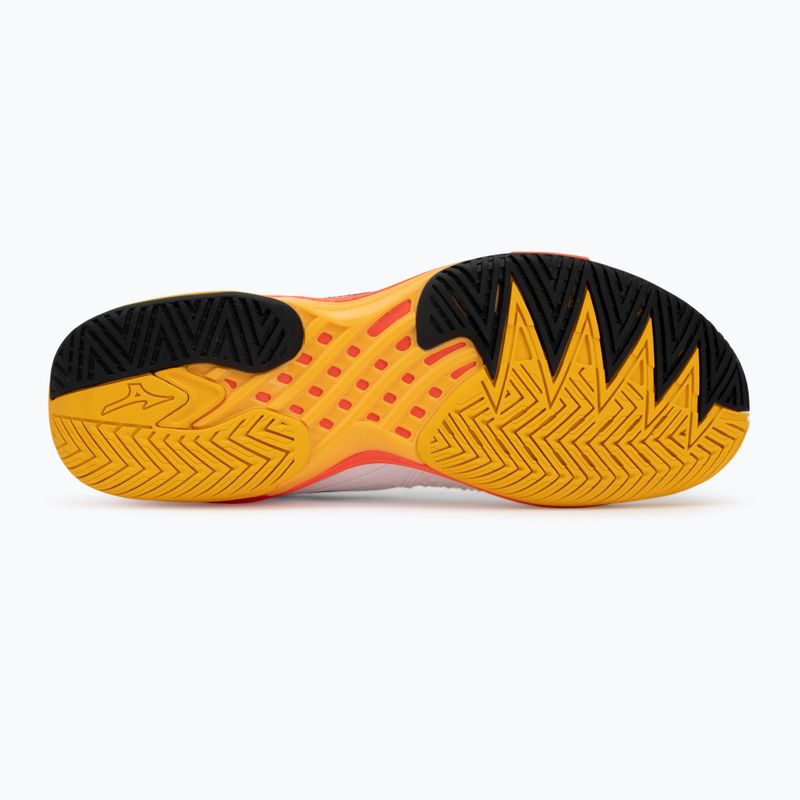 Кросівки тенісні чоловічі Mizuno Wave Exceed Tour 6 AC white/fiery coral 2/citrus 4