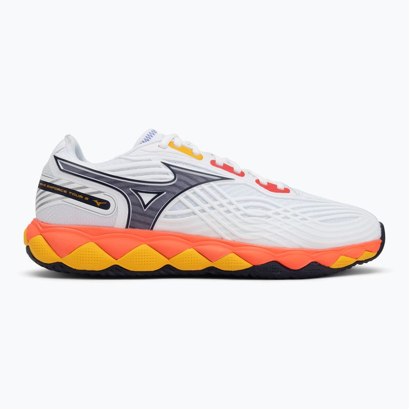 Кросівки тенісні Mizuno Wave Enforce Tour 6 AC white/fiery coral 2/citrus 2