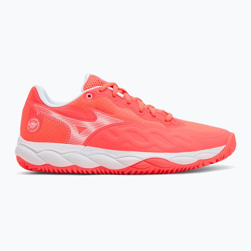 Кросівки тенісні жіночі Mizuno Wave Enforce Court CC W calypso coral/white/barely pink 2
