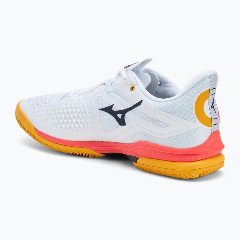 Кросівки тенісні Mizuno Wave Exceed Tour 6 CC white/baritone blue/fiery coral 2 3