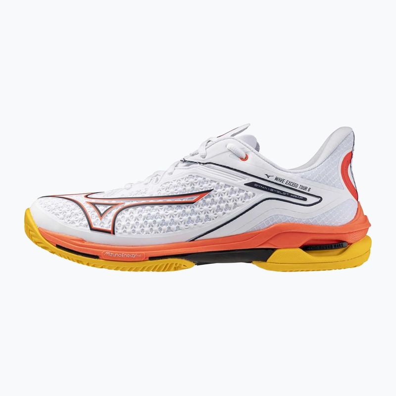 Кросівки тенісні Mizuno Wave Exceed Tour 6 CC white/baritone blue/fiery coral 2