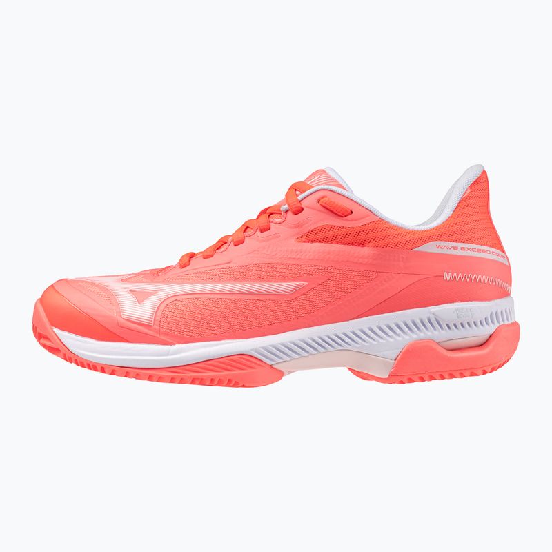 Кросівки тенісні жіночі Mizuno Wave Exceed Court CC W calypso coral/white/barely pink 8