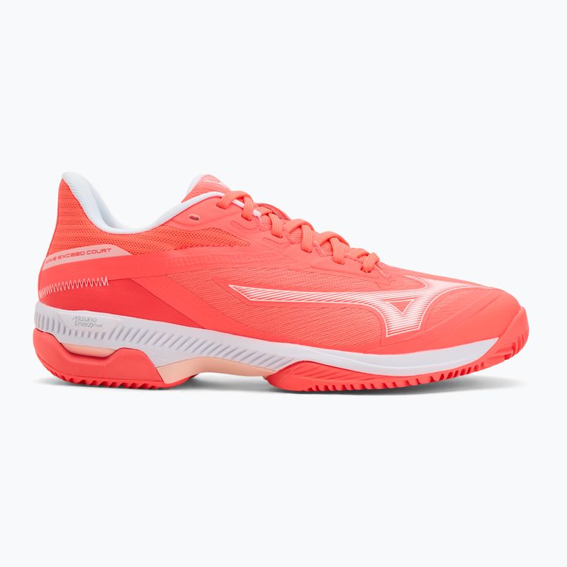 Кросівки тенісні жіночі Mizuno Wave Exceed Court CC W calypso coral/white/barely pink 2