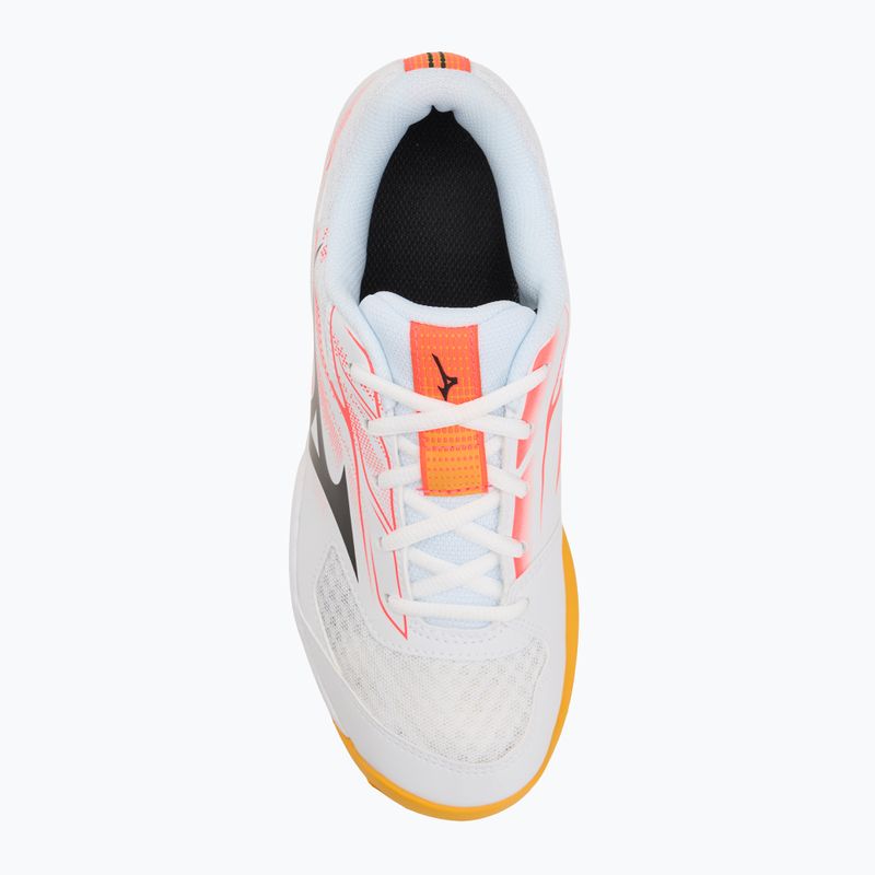 Кросівки тенісні дитячі Mizuno Break Shot 5 Jr CC white/calypso coral/citrus 5