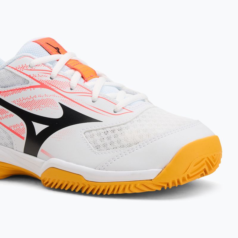 Кросівки тенісні дитячі Mizuno Break Shot 5 Jr CC white/calypso coral/citrus 7