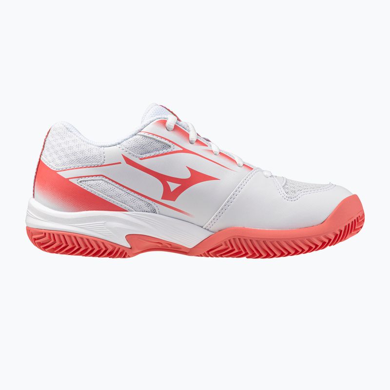 Кросівки тенісні дитячі Mizuno Break Shot 5 Jr CC white/blue granite/calypso coral 9