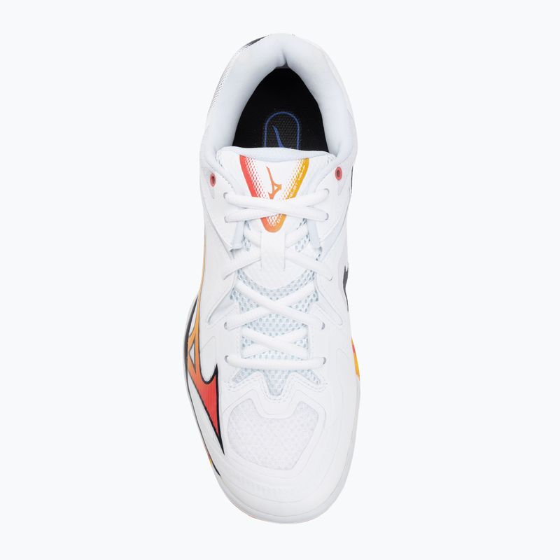 Кросівки для бадмінтону Mizuno Wave Claw 3 white/citrus/calypso coral 5