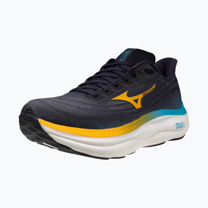 Кросівки для бігу чоловічі Mizuno Wave Sky 9 baritone blue/citrus/capri breeze 3