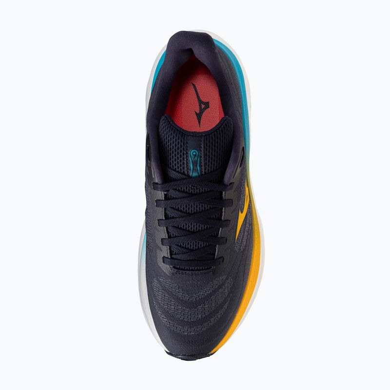 Кросівки для бігу чоловічі Mizuno Wave Sky 9 baritone blue/citrus/capri breeze 6