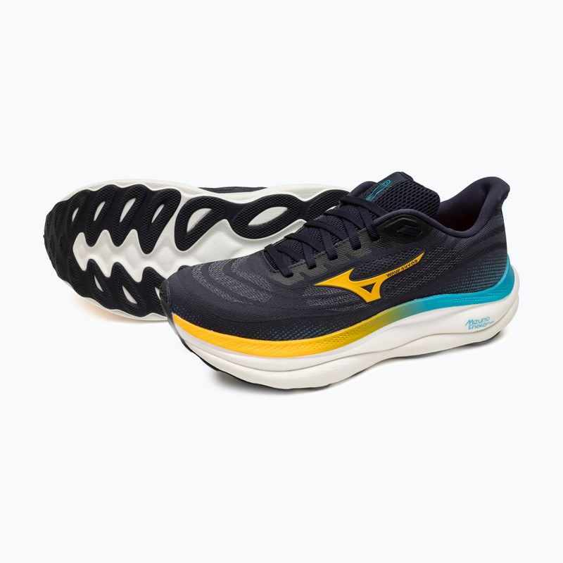 Кросівки для бігу чоловічі Mizuno Wave Sky 9 baritone blue/citrus/capri breeze 7