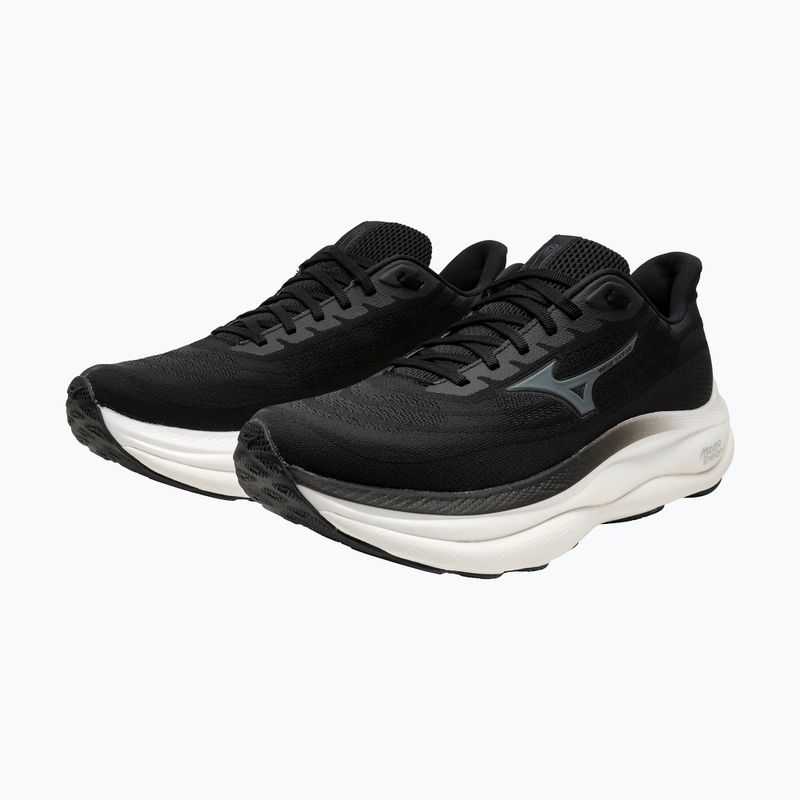 Кросівки для бігу чоловічі Mizuno Wave Sky 9 black/metallic gray/black sand 8