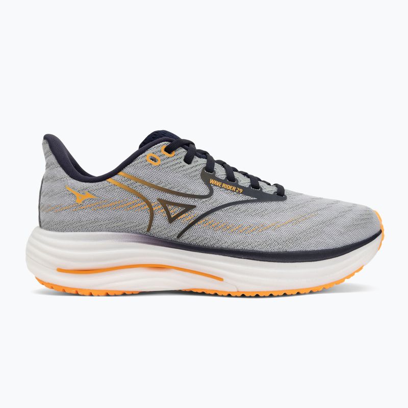 Кросівки для бігу чоловічі Mizuno Wave Rider 29 harbor mist/baritone blue/tang orange 2