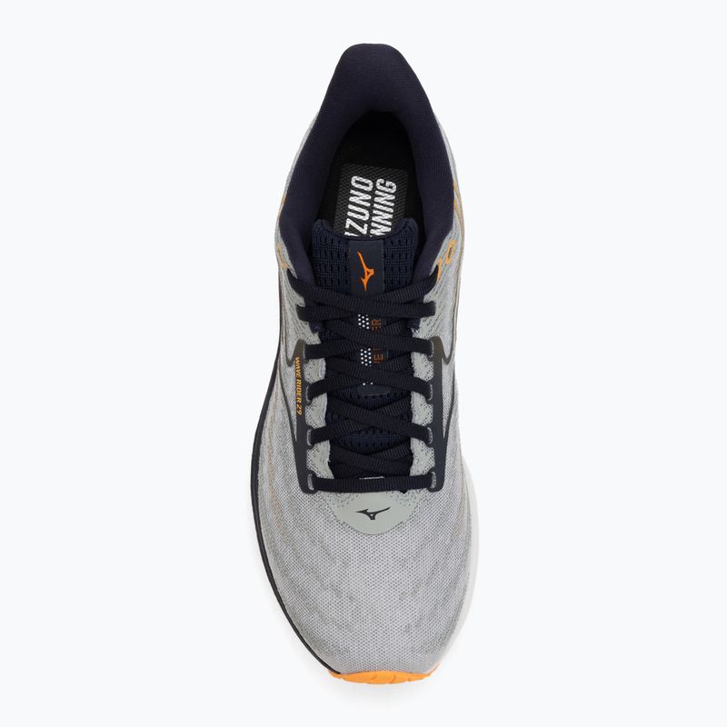Кросівки для бігу чоловічі Mizuno Wave Rider 29 harbor mist/baritone blue/tang orange 5
