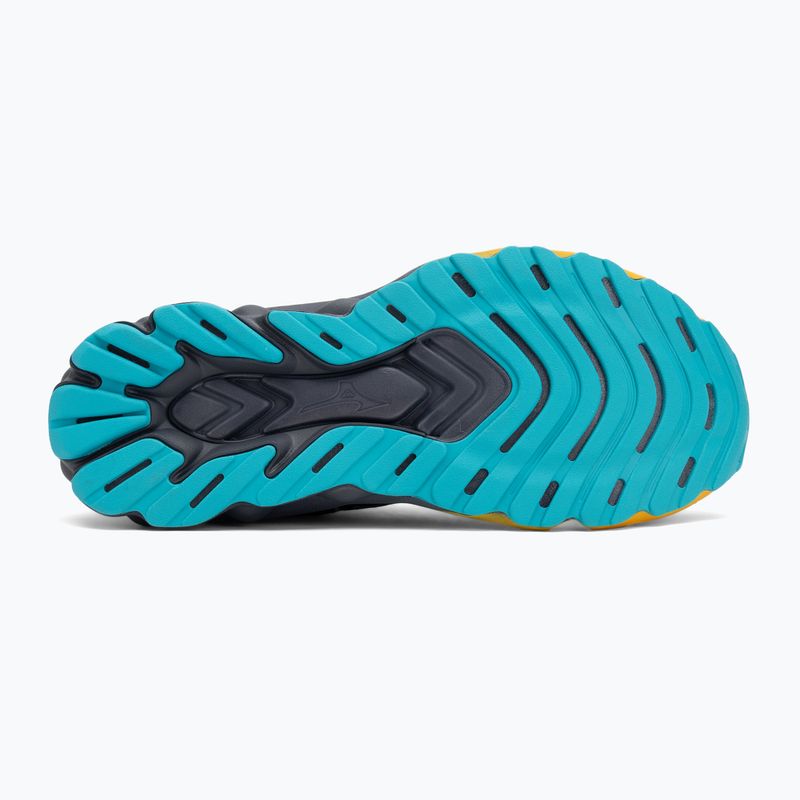 Кросівки для бігу чоловічі Mizuno Wave Skyrise 6 odyssey gray/icelandic blue/citrus 4