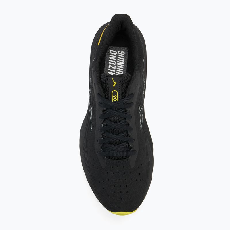 Кросівки для бігу чоловічі Mizuno Wave Skyrise 6 black/harbor mist/lemon tonic 5