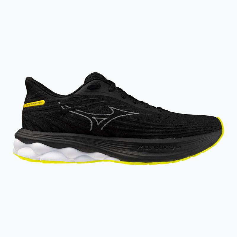 Кросівки для бігу чоловічі Mizuno Wave Skyrise 6 black/harbor mist/lemon tonic 8