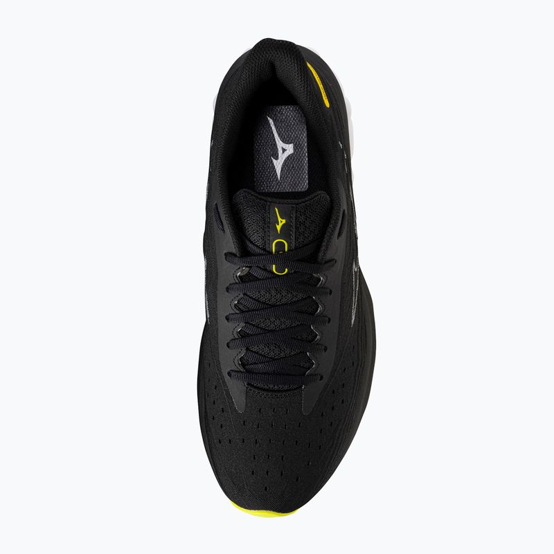 Кросівки для бігу чоловічі Mizuno Wave Skyrise 6 black/harbor mist/lemon tonic 12