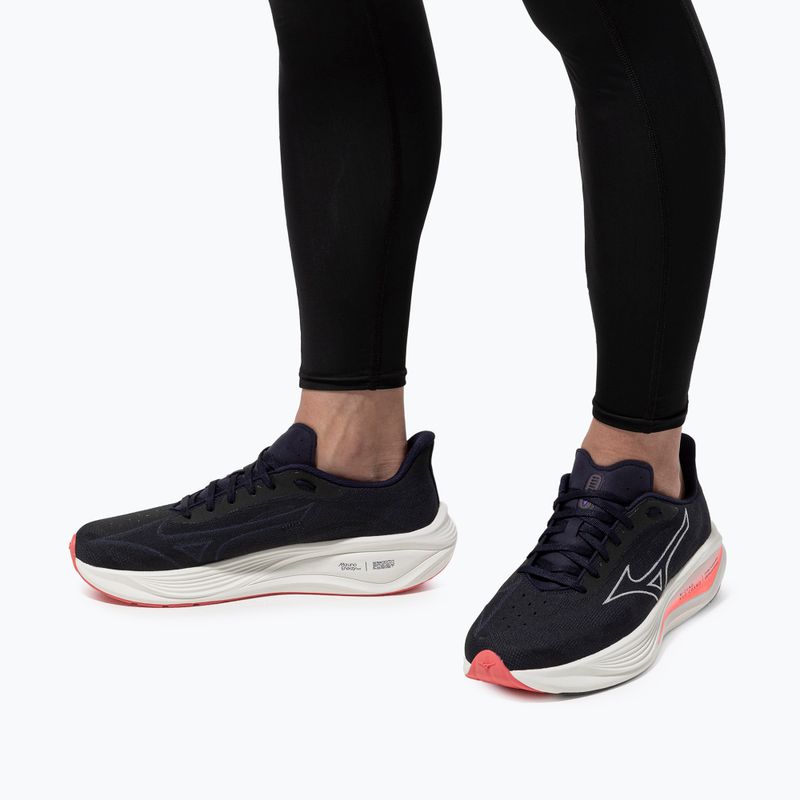 Кросівки для бігу чоловічі Mizuno Neo Cosmo baritone blue/snow white/striking coral 10