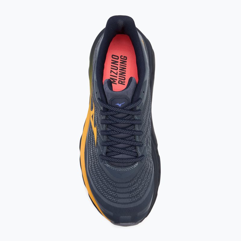 Кросівки для бігу чоловічі Mizuno Wave Horizon 8 blue granite/citrus/baritone blue 5