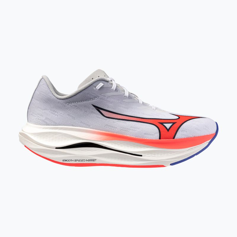 Кросівки для бігу чоловічі Mizuno Wave Rebellion Flash 3 white/fiery coral 2/iris bloom