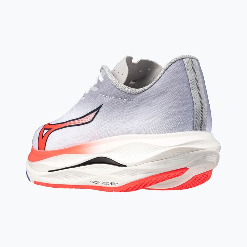 Кросівки для бігу чоловічі Mizuno Wave Rebellion Flash 3 white/fiery coral 2/iris bloom 4