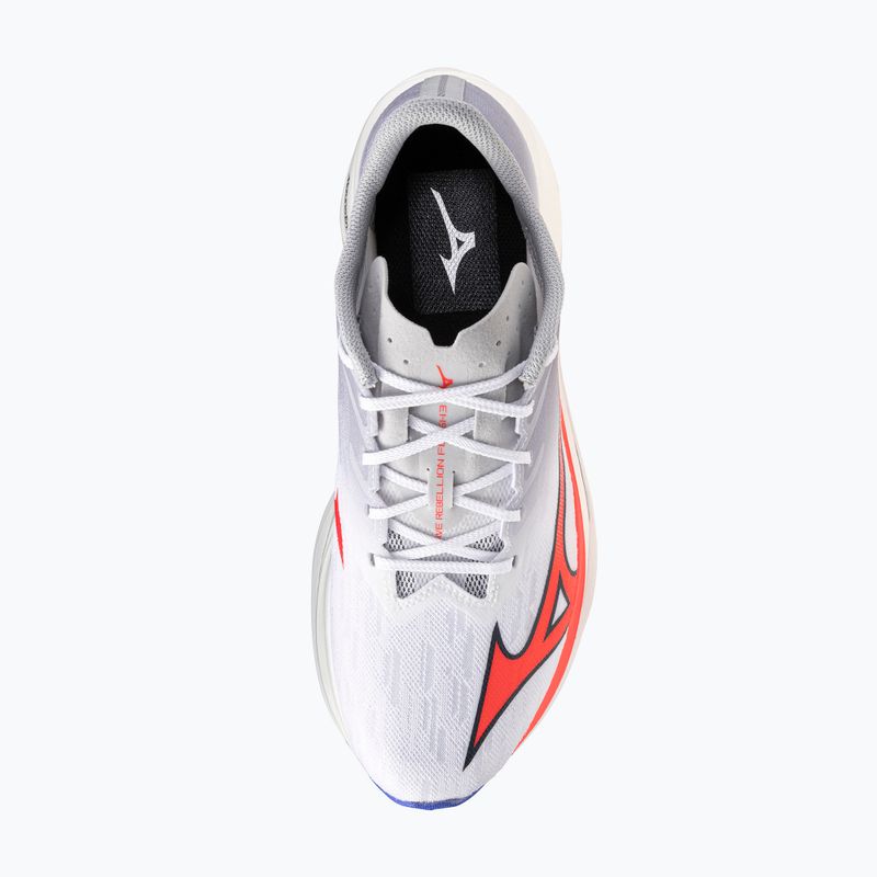Кросівки для бігу чоловічі Mizuno Wave Rebellion Flash 3 white/fiery coral 2/iris bloom 7