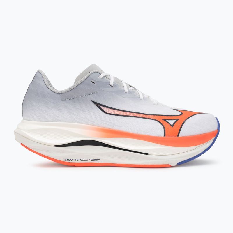 Кросівки для бігу чоловічі Mizuno Wave Rebellion Flash 3 white/fiery coral 2/iris bloom 2