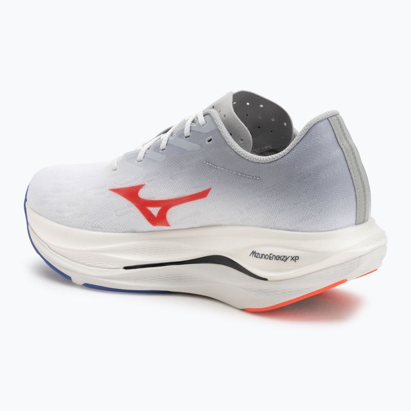 Кросівки для бігу чоловічі Mizuno Wave Rebellion Flash 3 white/fiery coral 2/iris bloom 3