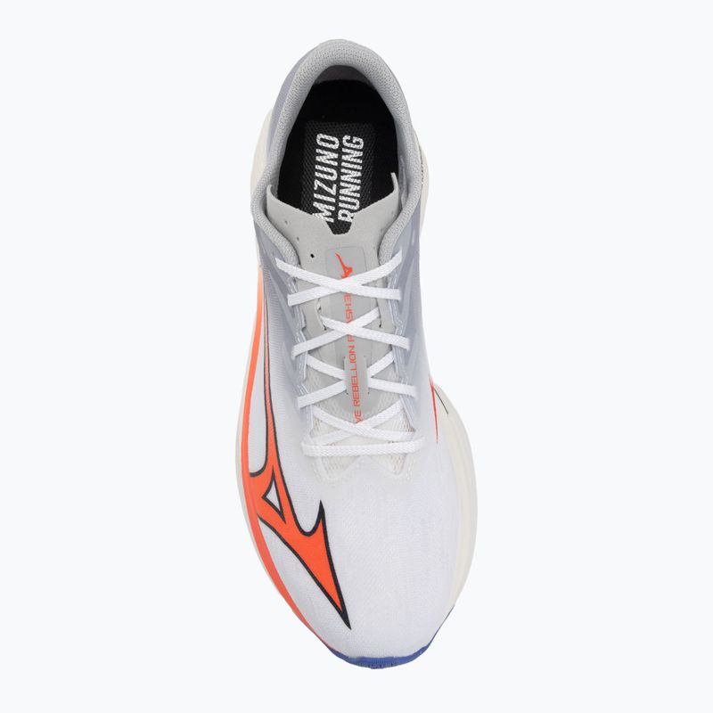 Кросівки для бігу чоловічі Mizuno Wave Rebellion Flash 3 white/fiery coral 2/iris bloom 5