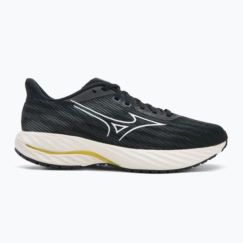 Кросівки для бігу чоловічі Mizuno Wave Inspire 21 black/white/vibrant yellow 2