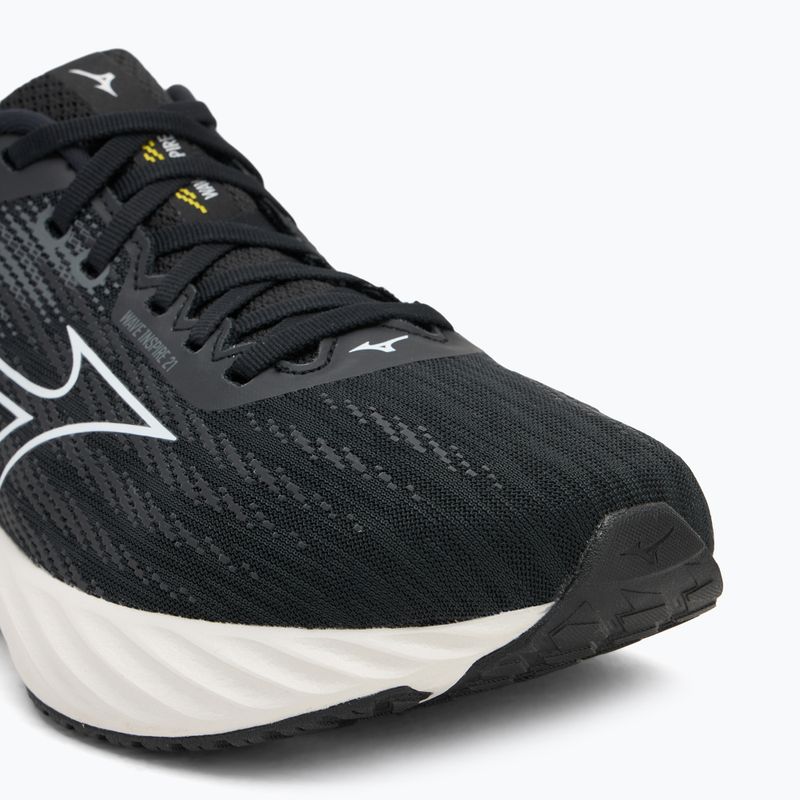 Кросівки для бігу чоловічі Mizuno Wave Inspire 21 black/white/vibrant yellow 7