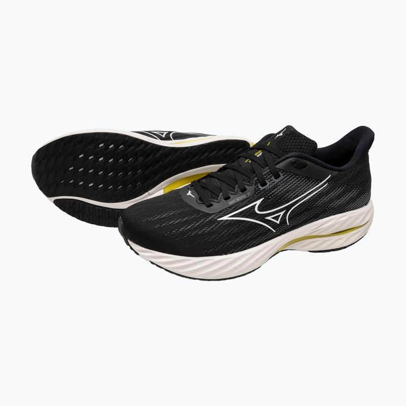 Кросівки для бігу чоловічі Mizuno Wave Inspire 21 black/white/vibrant yellow 16
