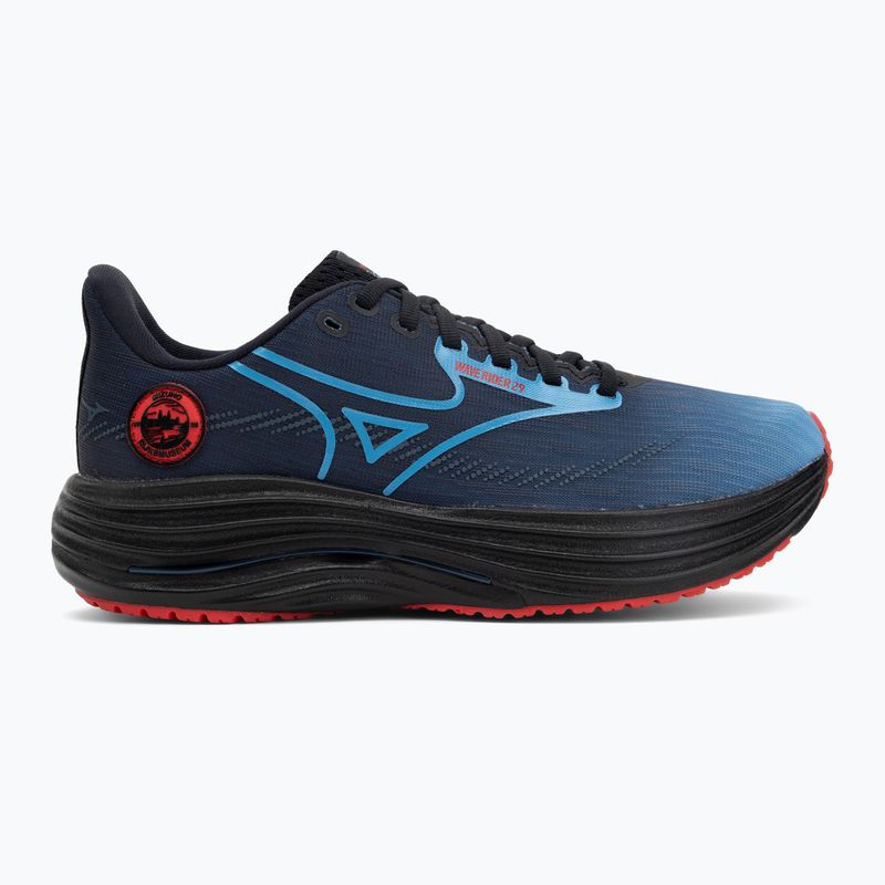 Кросівки для бігу Mizuno Wave Rider 29 amsterdam black/all aboard/high risk red 2