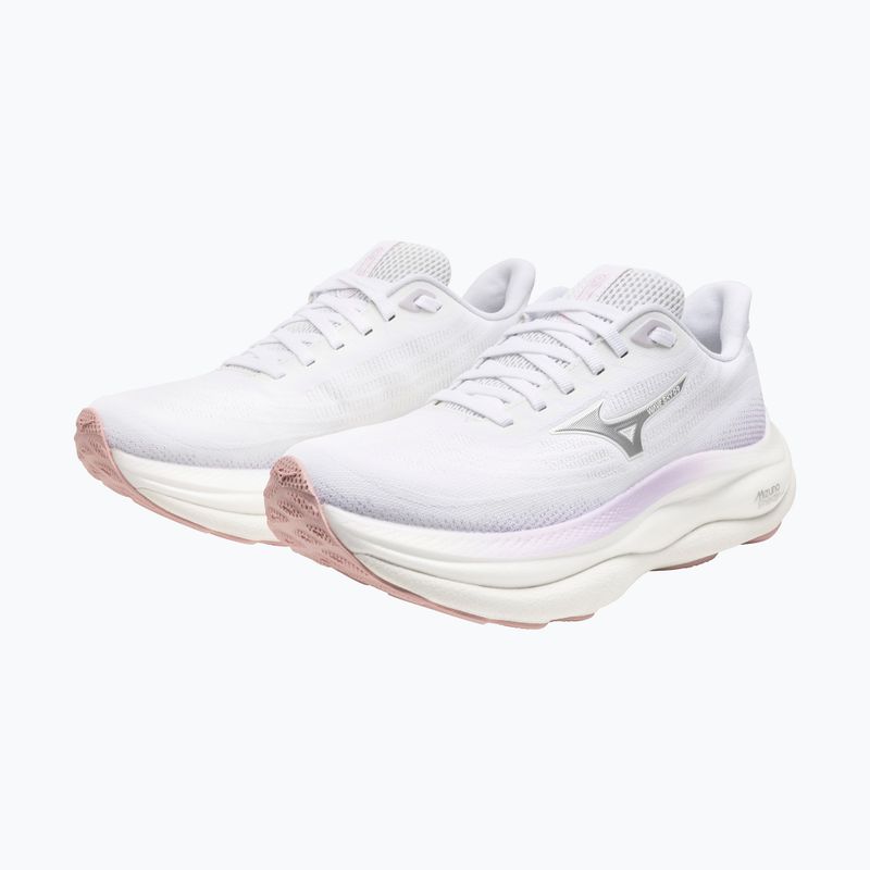 Кросівки для бігу жіночі Mizuno Wave Sky 9 white/silver/orchid petal 8
