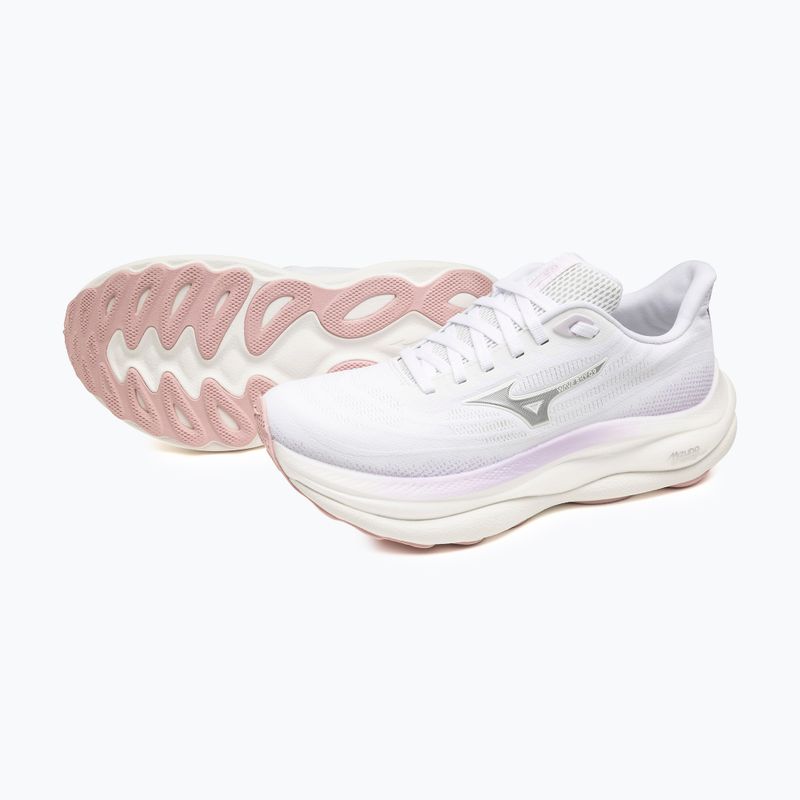 Кросівки для бігу жіночі Mizuno Wave Sky 9 white/silver/orchid petal 9