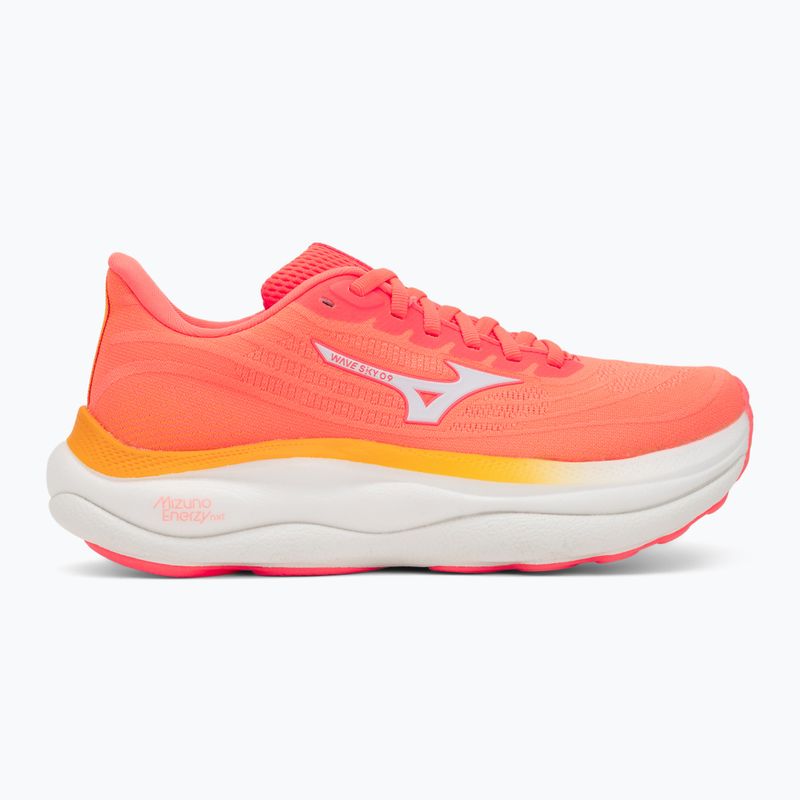 Кросівки для бігу жіночі Mizuno Wave Sky 9 striking coral/baseball white/citrus 2