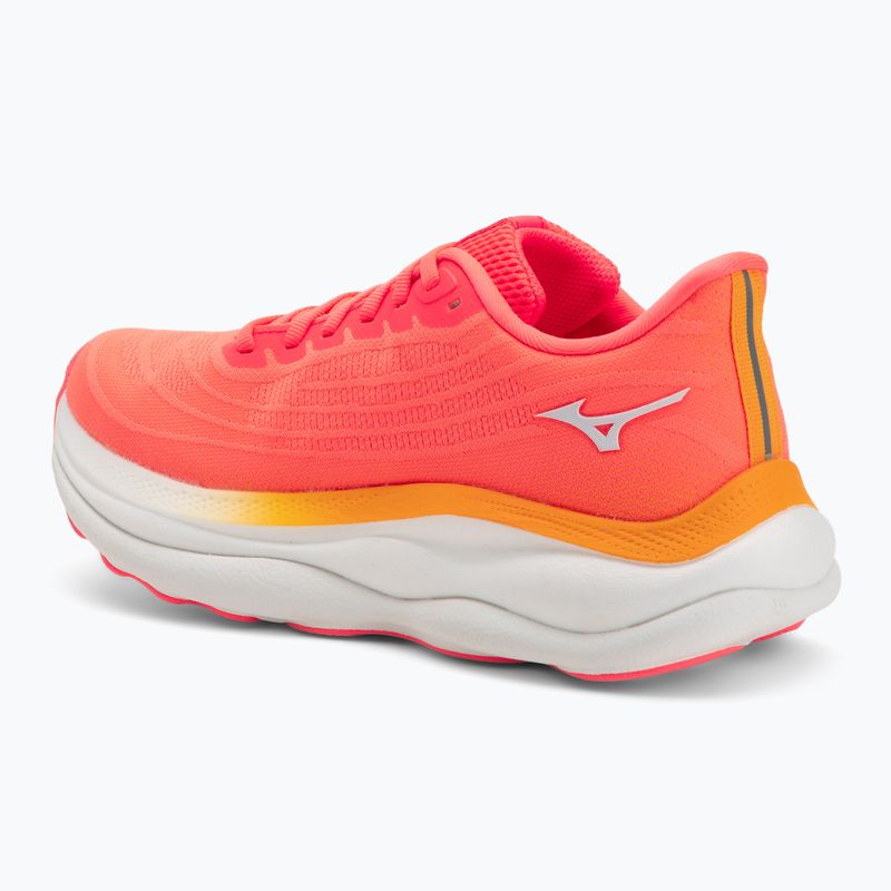 Кросівки для бігу жіночі Mizuno Wave Sky 9 striking coral/baseball white/citrus 3