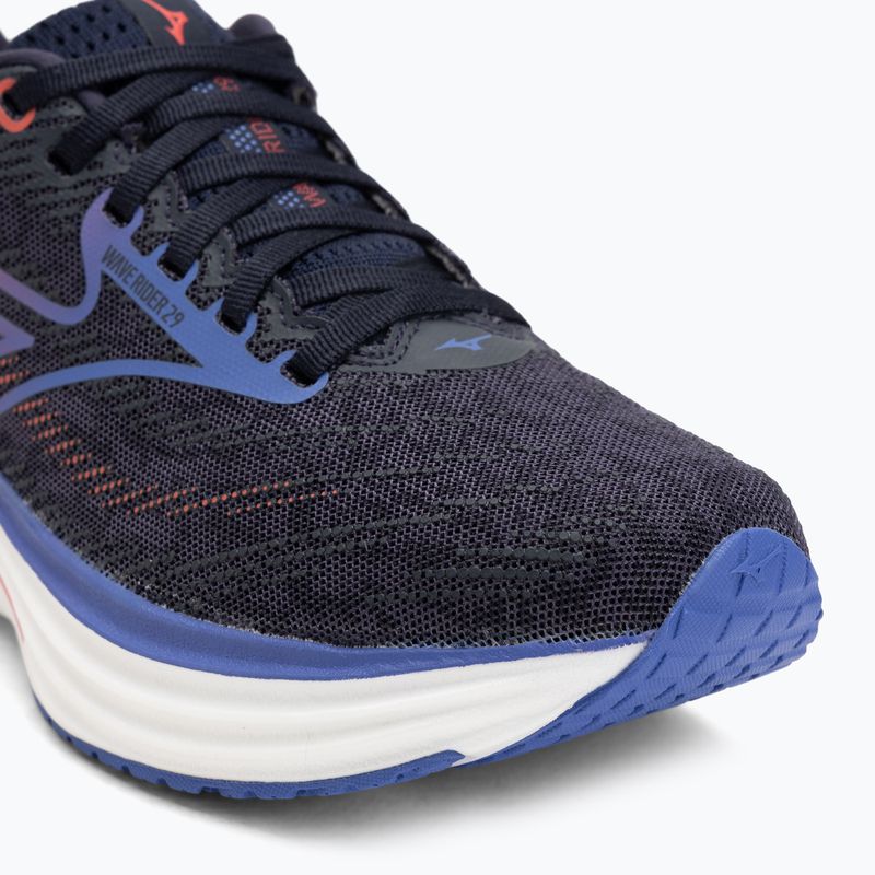 Кросівки для бігу жіночі Mizuno Wave Rider 29 odyssey gray/iris bloom/calypsocoral 7