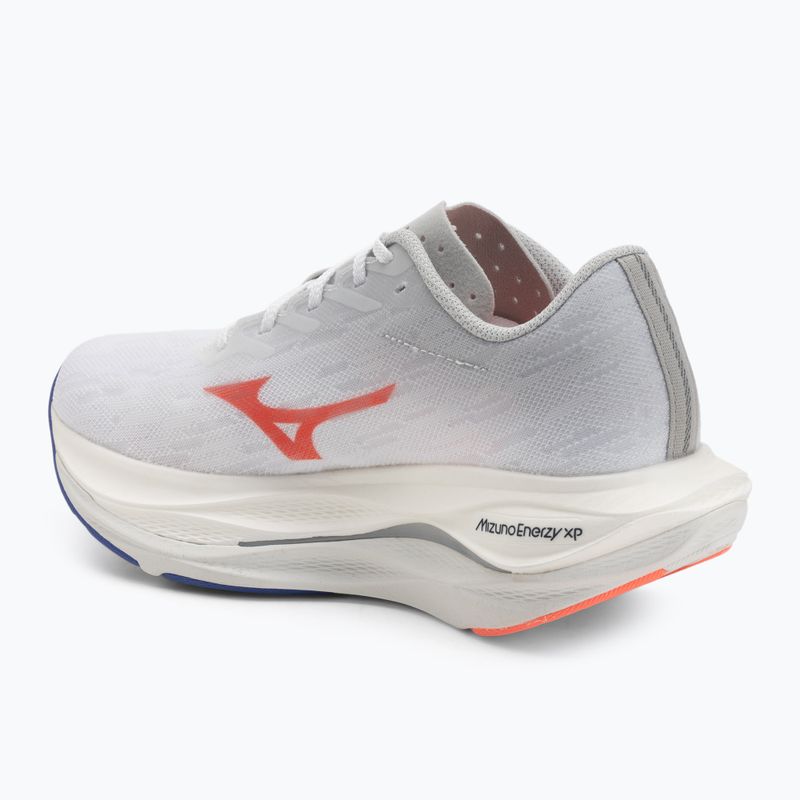 Кросівки для бігу жіночі Mizuno Wave Rebellion Flash 3 white/striking coral/iris bloom 3